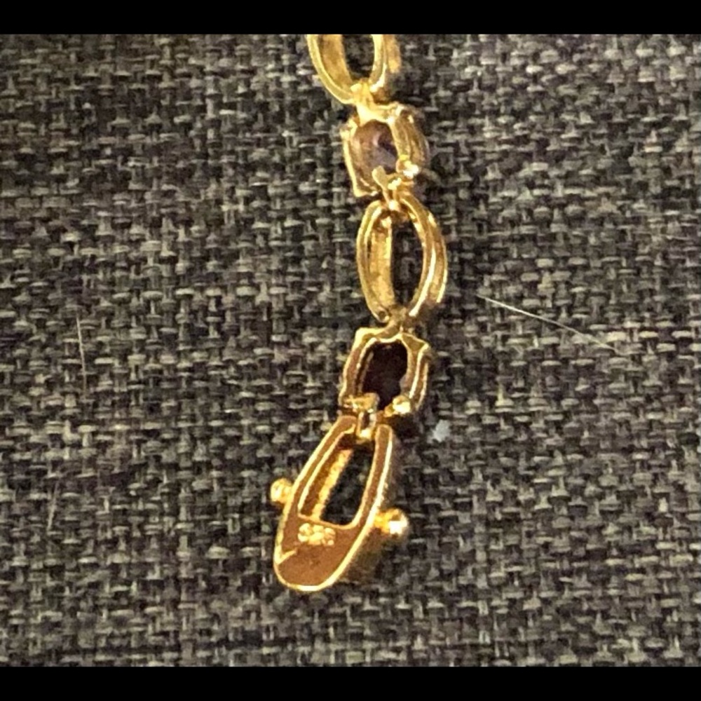 925 gold Vermeil Tennis Bracelet Multi Colored stones. B8 - Picture 4 of 6